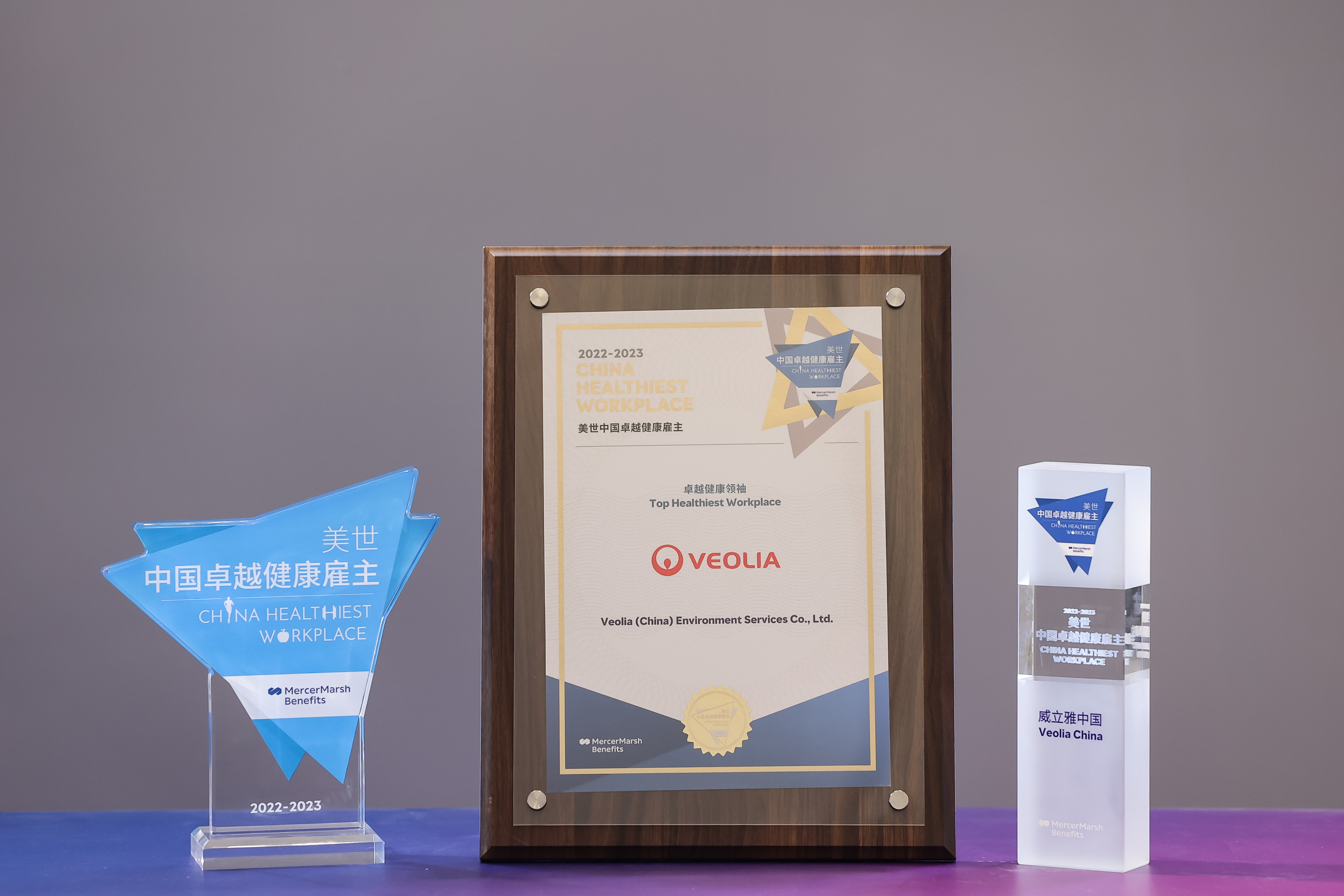Veolia China Awarded as the “Top Healthiest Workplace” Veolia China